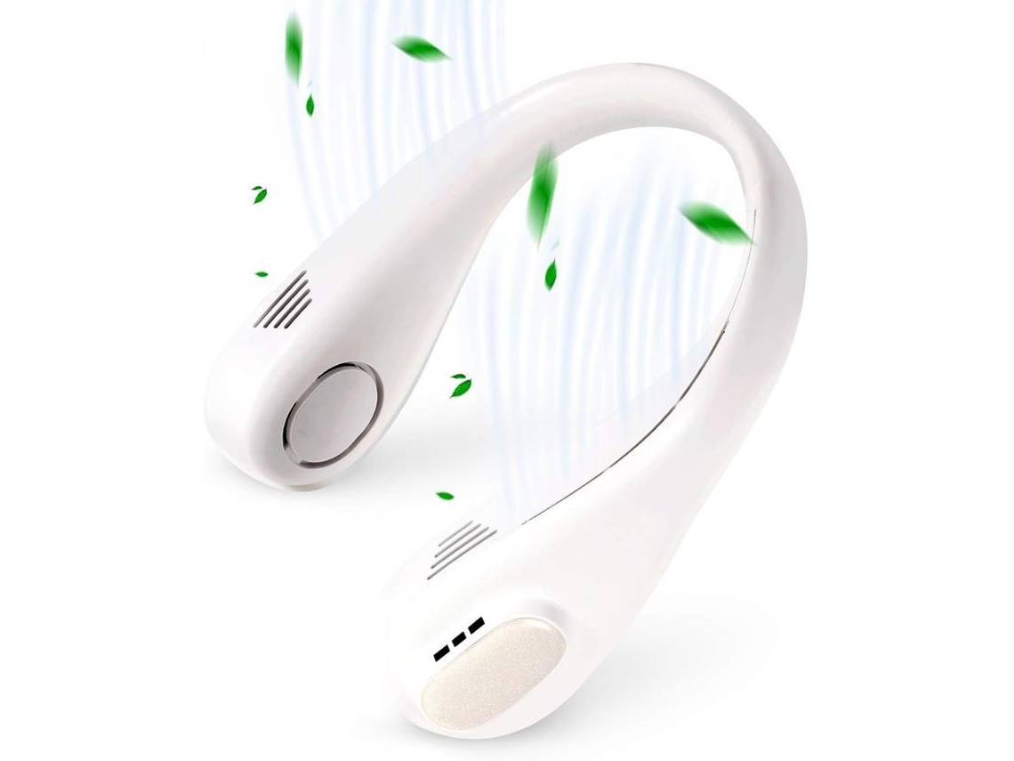 Ventilador de Pescoço portátil, sem lâmina, recarregável, com bateria de 4000mAh | S/MARCA