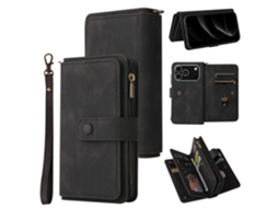 Capa Carteira Grande Kt-2 Para Iphone 17-facks - Preta
