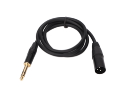 Cabo de Áudio EOOCOO, macho para XLR, transmissão estéreo