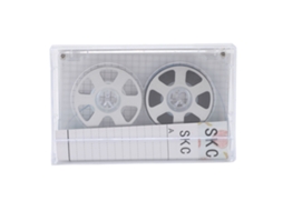 Fita Cassete Em Branco Reel To Reel 46min Normal Bias Transparente Gravação De Som Prata