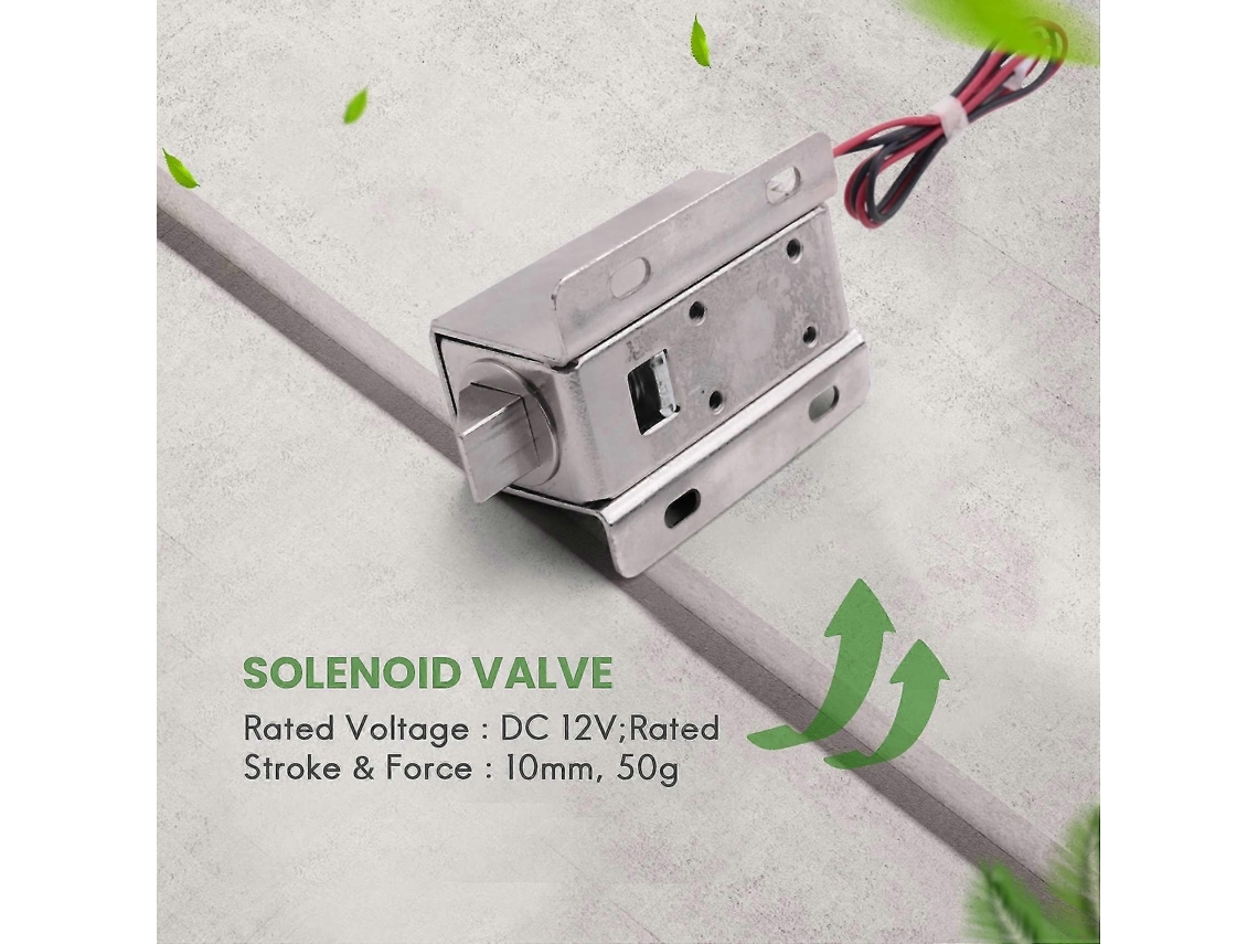 Lurelia Solenoide Aberto Para Fechadura Elétrica De Porta, 12v Dc 12v 8w, 8 W, 10 Mm, 3 Mm