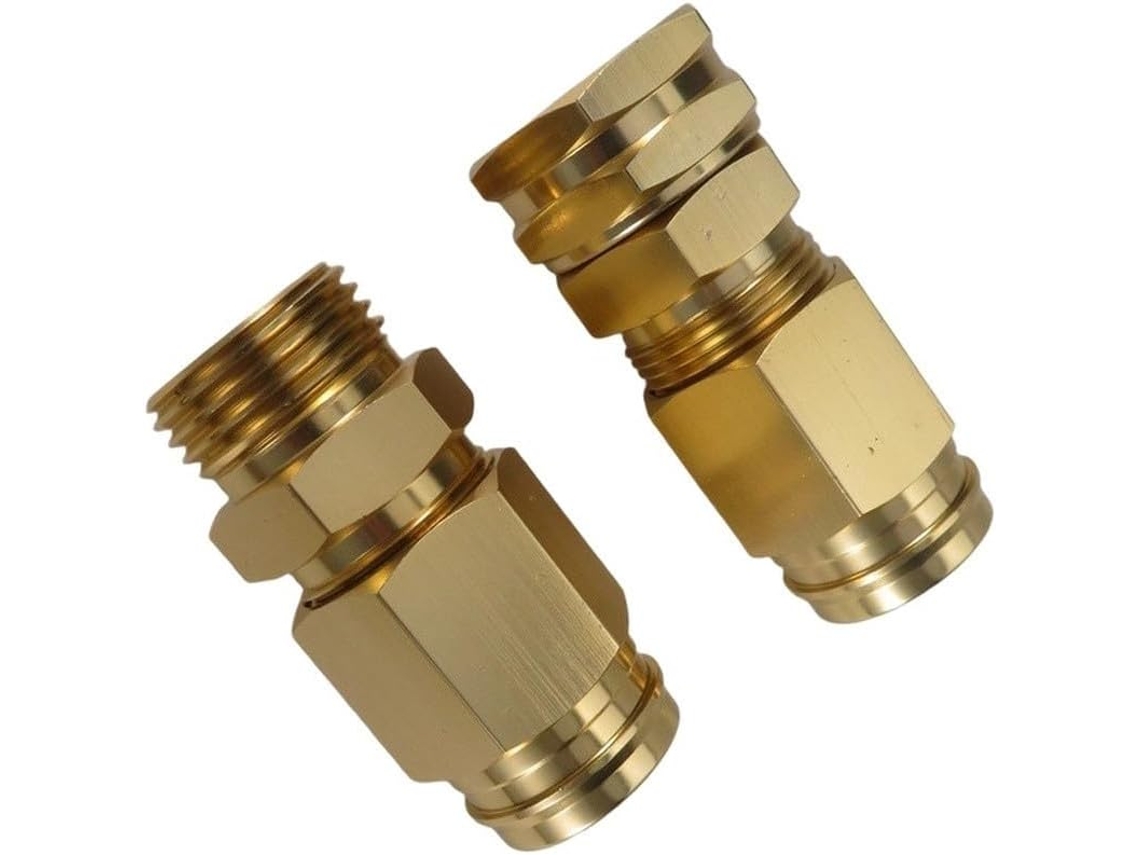Conjunto De Conectores Para Mangueira Jardim 5/8 Polegadas Em Liga Alumínio Com Rosca Precisão E