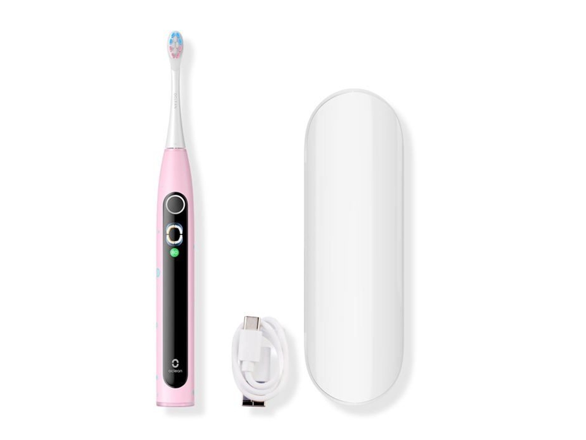 Escova De Dentes Elétrica X Kids Conjunto Rosa Oclean