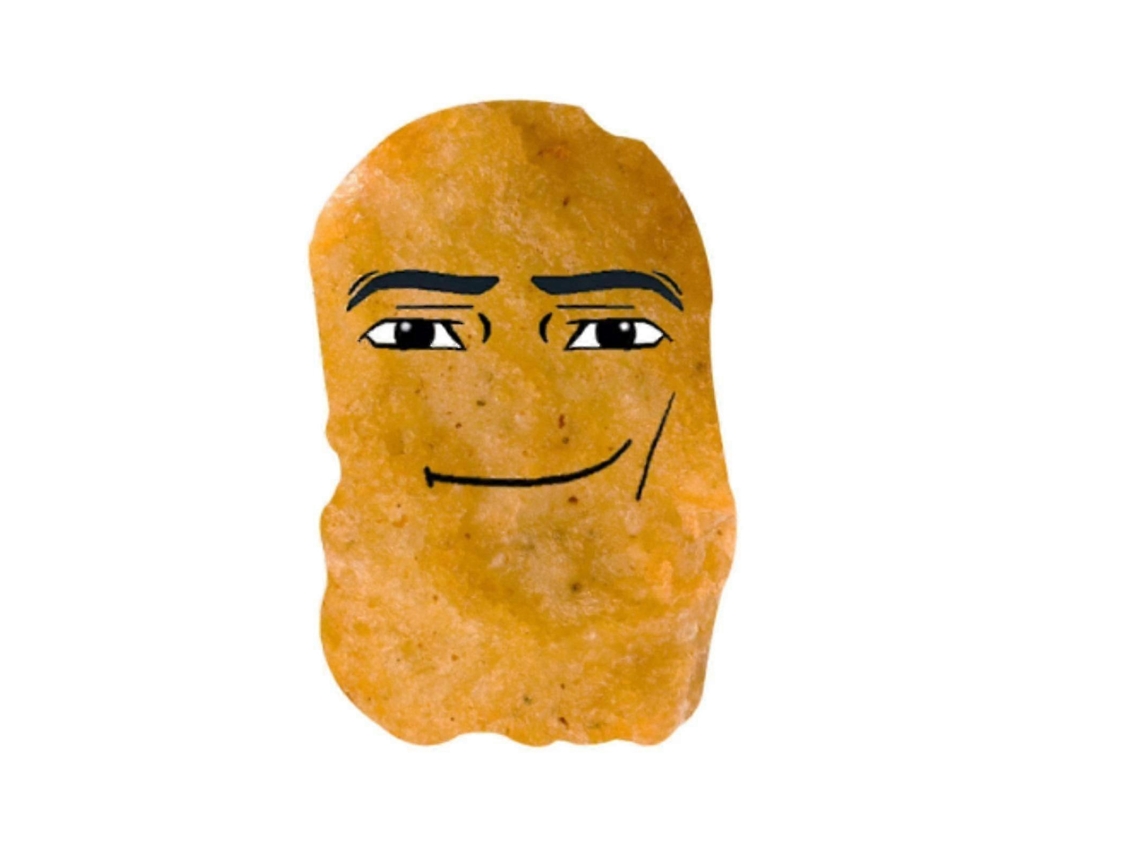 Almofada De Pelúcia Nugget De Frango, Estilo Meme, Para Presente