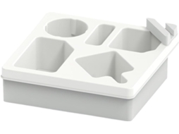 Bandeja porta-flocos de silicone à prova d'água, prática para cama e praia.