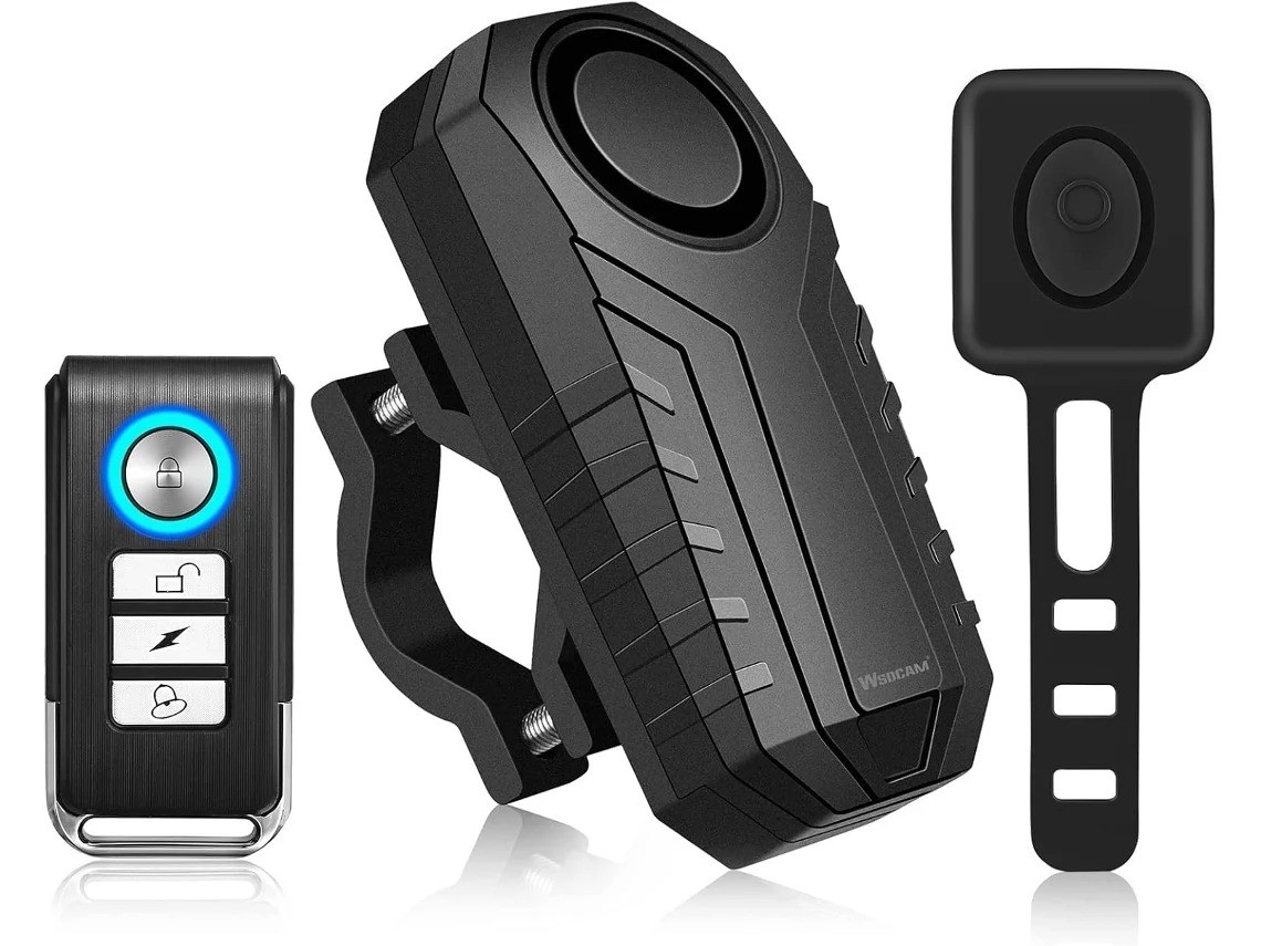 Buzina De Alarme Para Bicicleta Com Controle Remoto, Som Alto De 113db, À Prova Dágua, Sem Fio, Antifurto E Com Vibração Yizhood (preta)