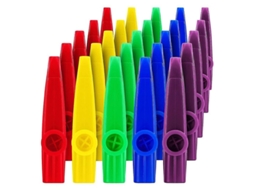 25 Kazoos de Plástico com Diafragmas para Presente, Prêmio e Festa