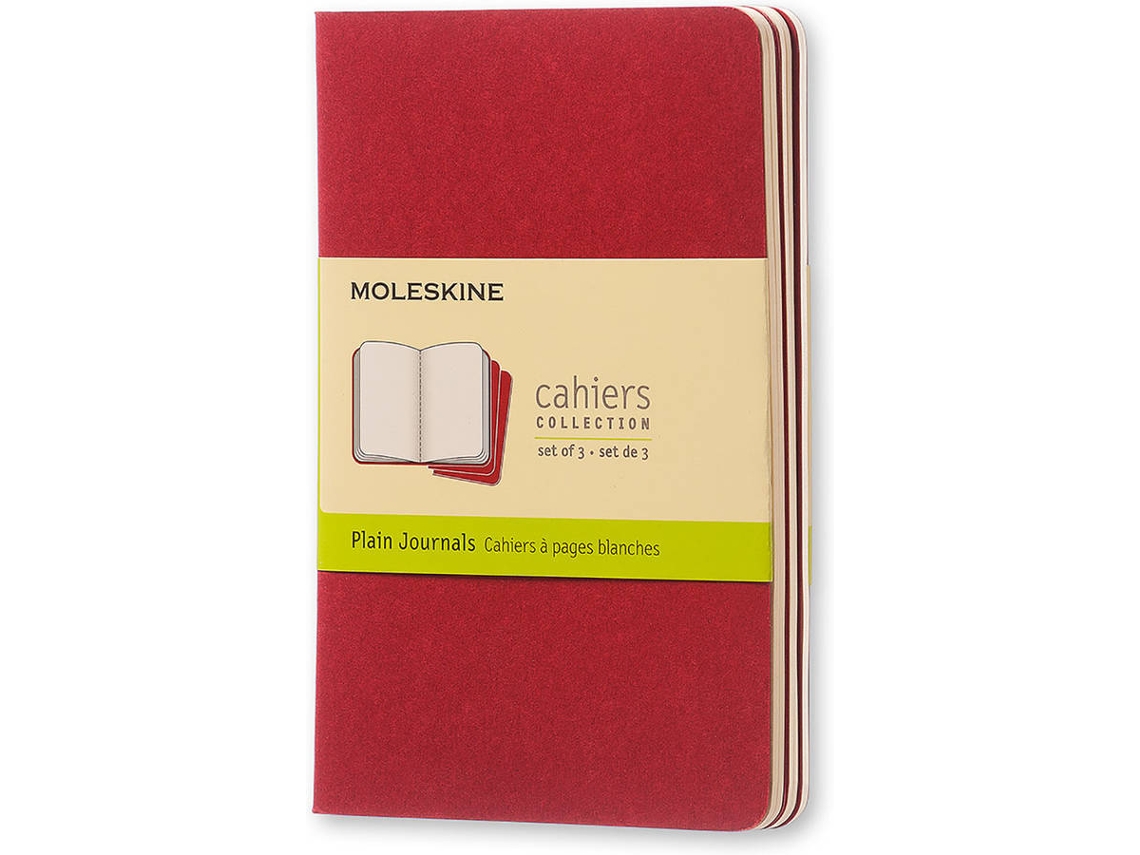 Conjunto de 3 Cadernos MOLESKINE Cahier Journal