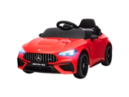 Carro Elétrico para Crianças, Design, Motores 12v, Controle Remoto, Luzes de Led, Música, para Crianças de 3 a 6 Anos, Vermelho