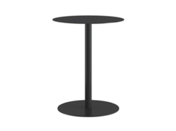 Mesa lateral Nastätten para uso interno/externo, redonda, 50xø40 cm, branca. en.casa