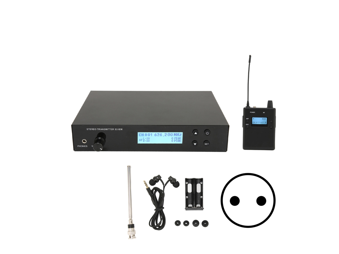 Sistema De Monitor De Fones Sem Fio Com Modos De Monitor E Alto Falante 90db