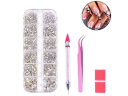 Nail Art Strass Com Pinça Pick Up E Caneta Pontilhada Seletora De Strass Estilo 1 ZMDECQNA
