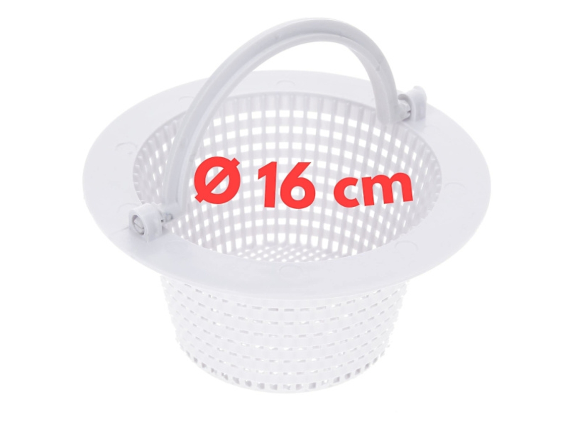 Cesto de Skimmer AQUAFORGE 16cm com alça instalação simples manutenção de água limpa