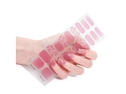 Stickers de Unhas em Gel Semi curado 20pcs com Lixa e Palitos de Álcool Requer Lâmpada Uv/led