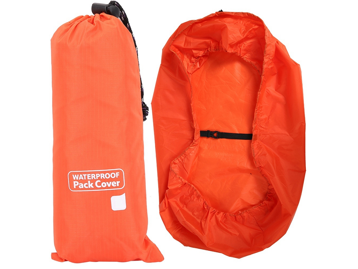 Capa De Chuva Para Mochila Impermeável À Prova De Poeira Para Camping Caminhada Ciclismo Laranja S Vylara