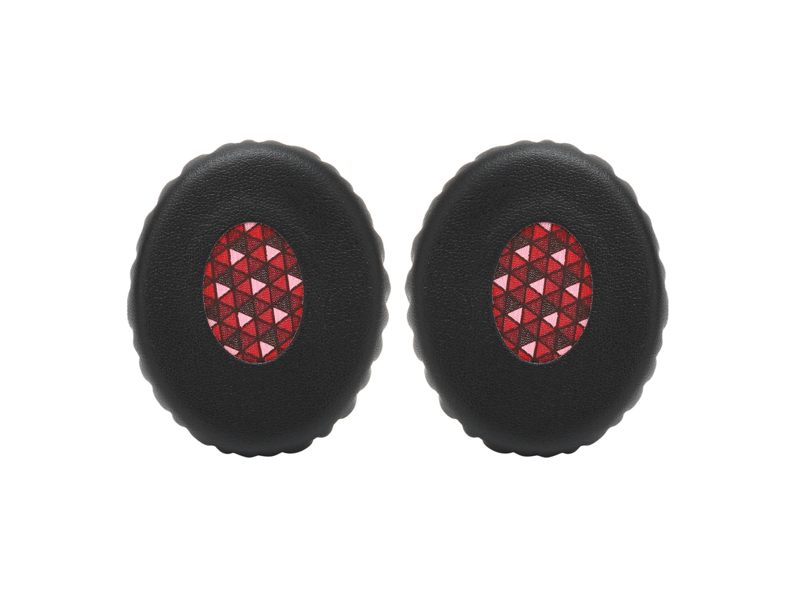 Almohadillas de Repuesto para Auriculares Oe2/oe2i/soundtrue en Piel Sintética y Espuma, Negro y Rojo S/MARCA