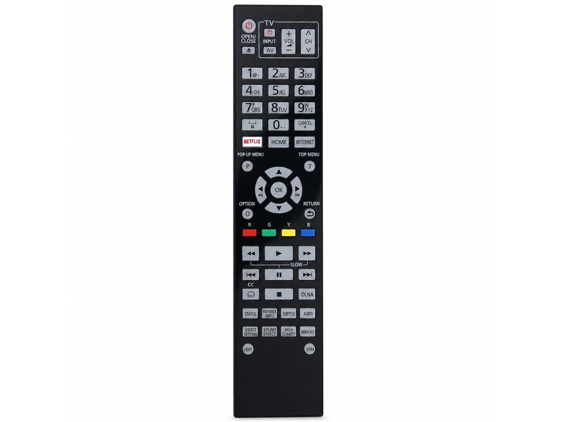 Comando À Distância Para Tv Compatível Com Panasonic, Modelo N2qaya000131_dae