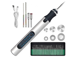 Lurelia Caneta De Gravação Elétrica, 300 Mah, Sem Fio, Recarregável, 1,0 Mm, 1,5 Mm, Para Madeira, Metal, Vidro, Pedra