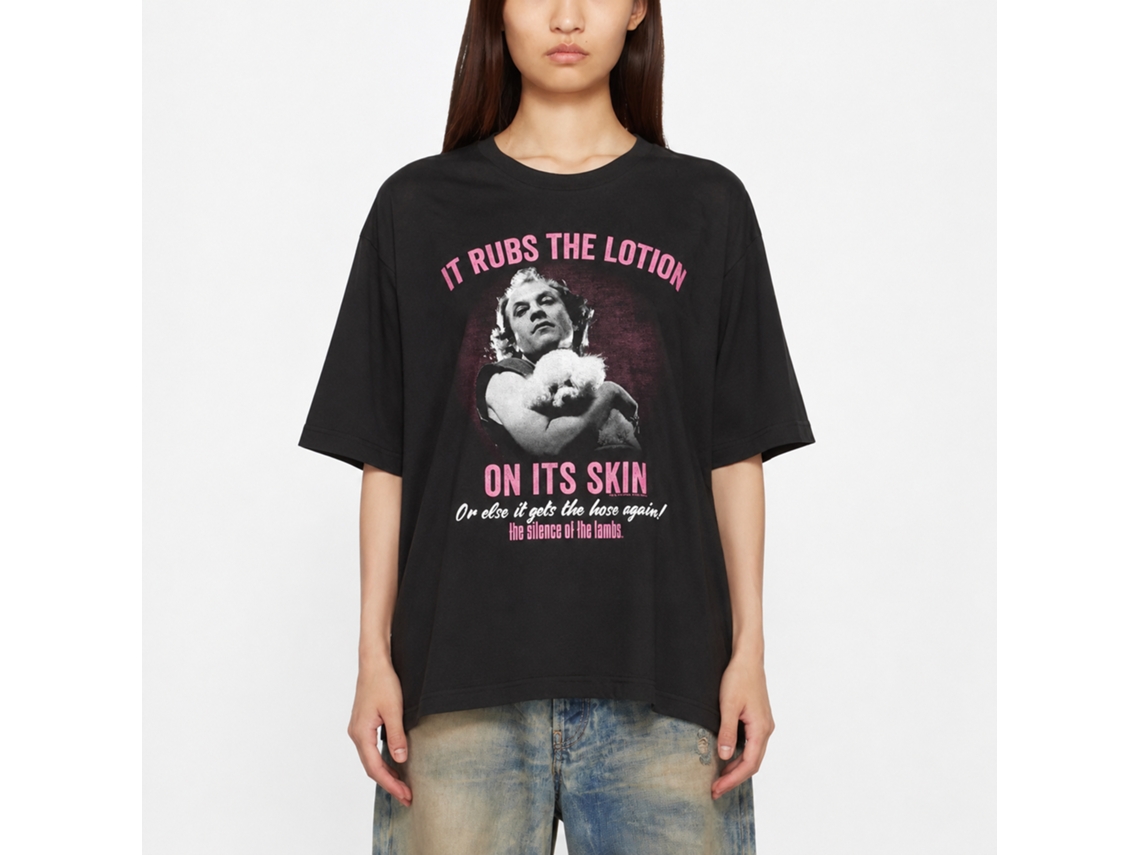 Rockinstone Silence Of The Lambs Movie Lotion Black Adult T-shirt Size:xxl