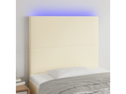 Led Headboard, Led Headboards Vidaxl Creme Couro Artificial (100 X 5 X 118/128 Cm)