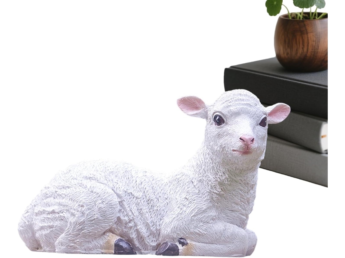 Estátuas Genéricas de Animais para Uso Externo Ornamento em Forma de Cabra Escultura de Ovelha para Uso Externo para CHABERLU