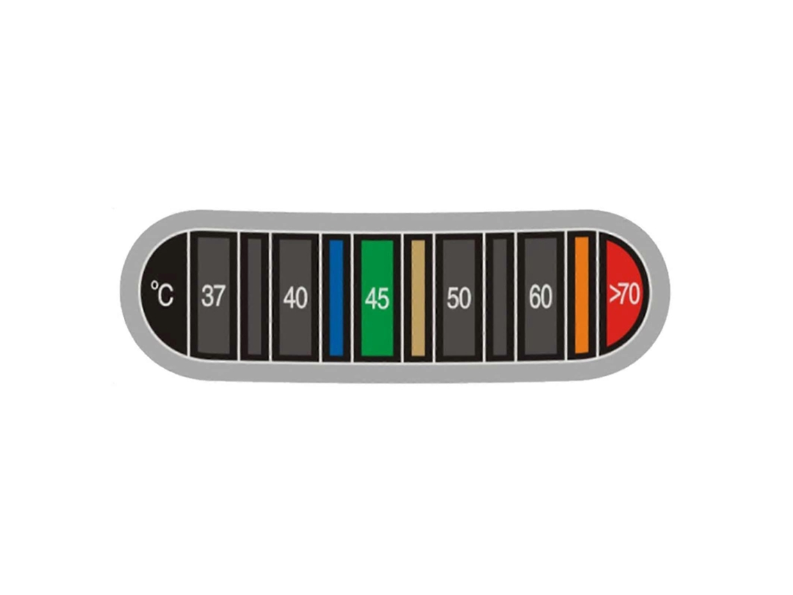 Termômetro Adesivo Para Café Com Visor Que Muda De Cor, Faixa De Temperatura À Prova D'água Para Xícaras.
