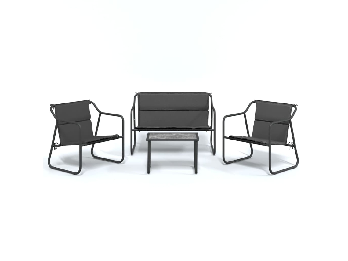 Garden Lounge Set, Garden Lounge Sets Vidaxl Antracite Aço