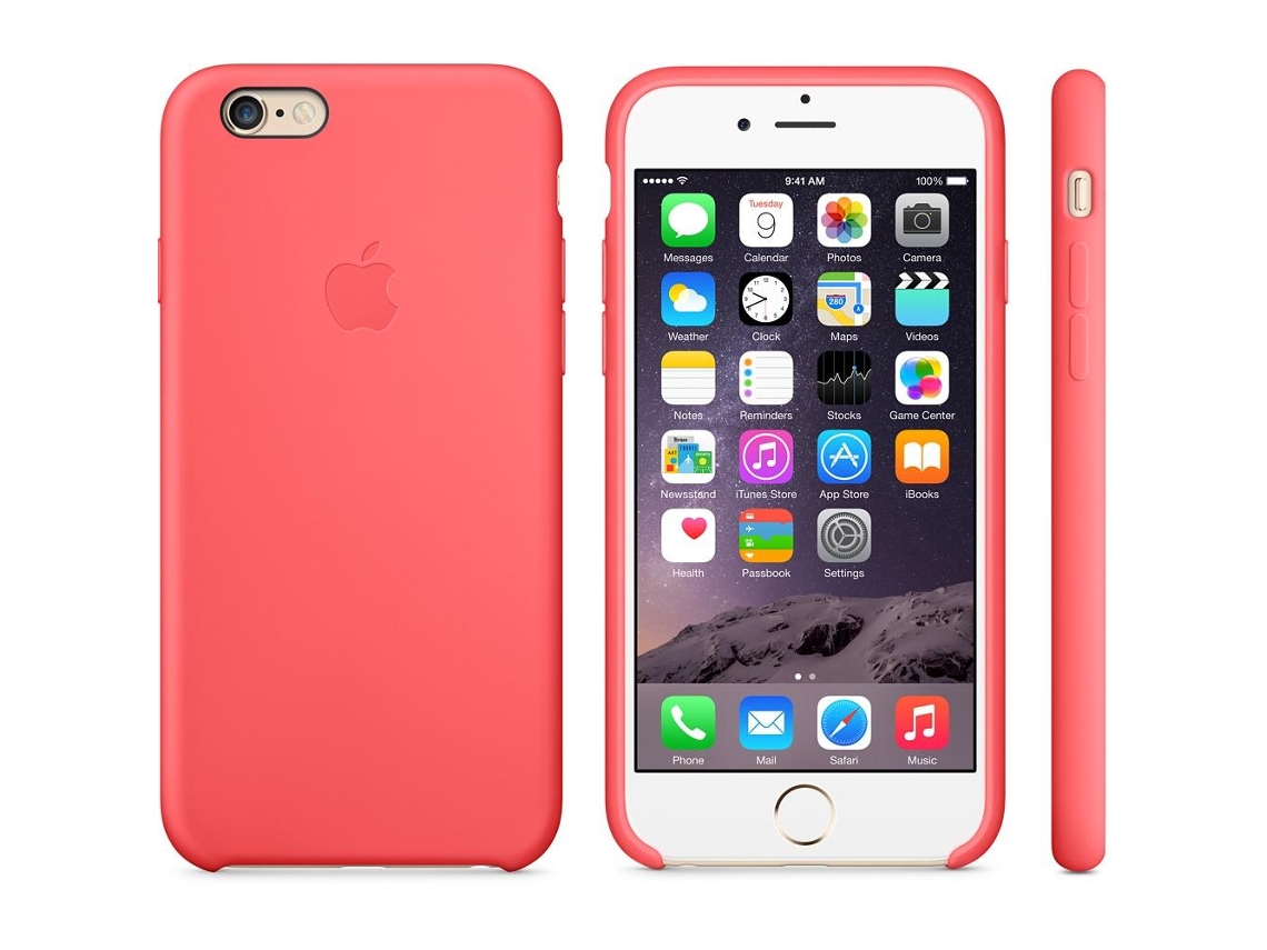 Capa APPLE iPhone 6 de silicone Rosa