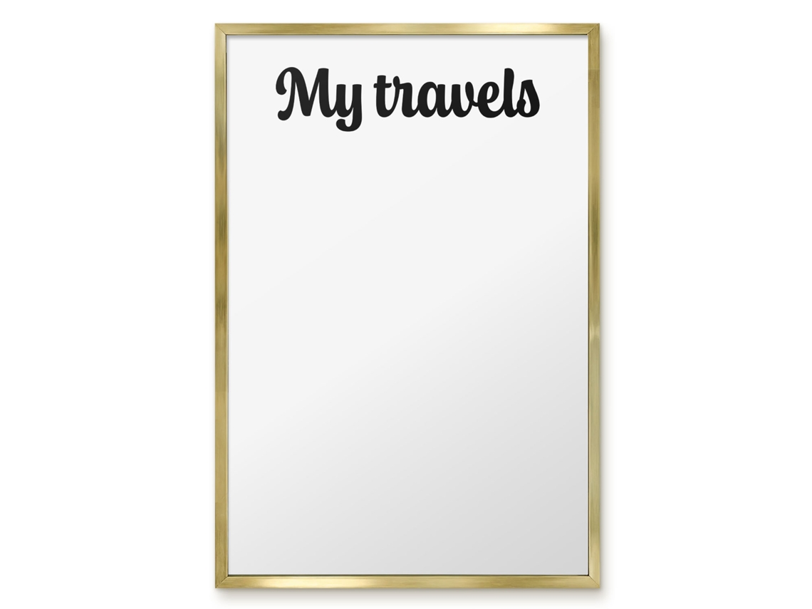 Magnetic Wall Board My Travels For The Office Espelharte (40x60 Cm)