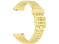 Pulseira de Silicone 20mm para Coros Pace 2 /coros Apex 42mm Amarelo PANOONA