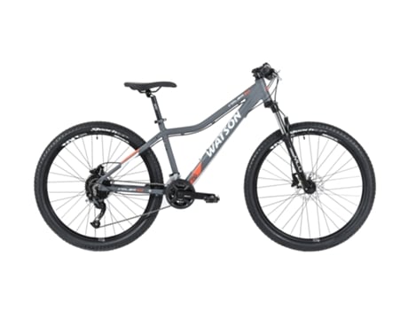 Bicicleta WATSON Volga 3.0 Lady Al 27.5X16 Gy Wt Cinza Mate Coral