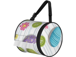 Porta Papel Higiênico Portátil Em Formato De Ovos Fofos, Com Alça Ajustável, Design Floral De Primavera, Dobrável, Ideal