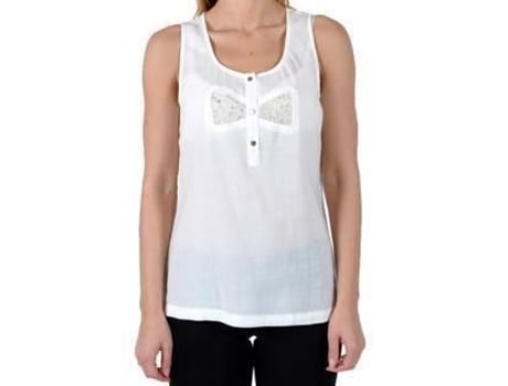 Top De Mulher Good Look Bom Look 100 Fibra Química Branco (s / M)