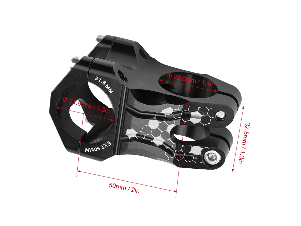Laxiscreed Cano De Guidão 31,8mm Em Alumínio Para Mtb De Alta Performance