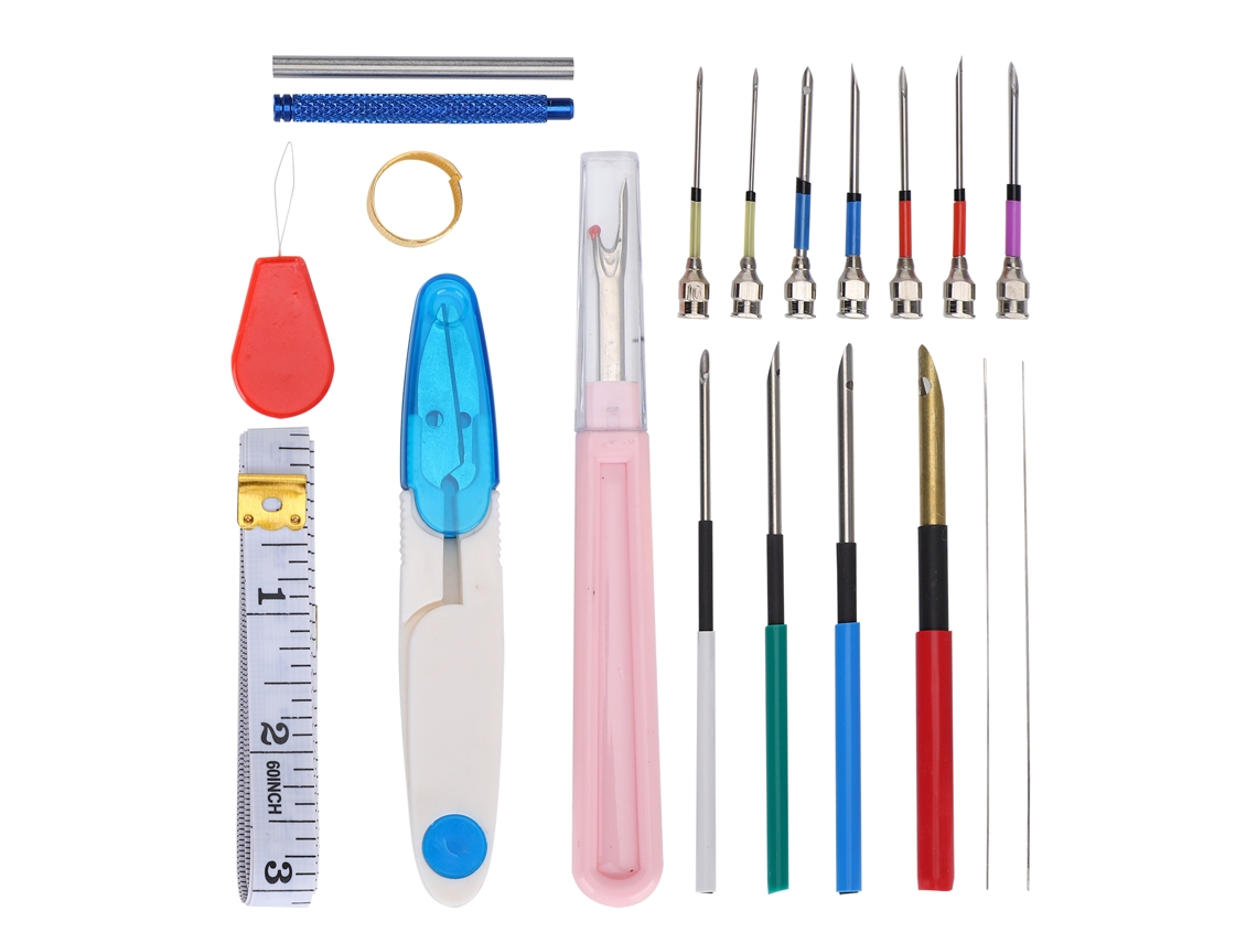 Conjunto de Canetas para Bordado com Agulha de Punção Ferramenta Profissional para Artesanato Diy em Costura, Feltragem e Bordado. AQUAFORGE