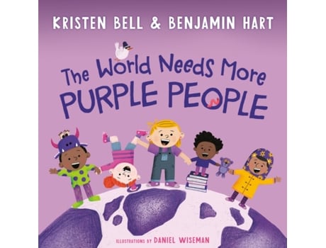 Livro the world needs more purple people de kristen bell,benjamin hart (inglês)
