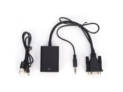 Conversor de Vídeo Vga para Hdmi Conversão Hd Saída de Áudio EOOCOO