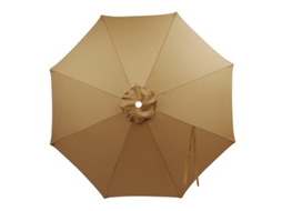 Cobertura de Reposição HENTEN HOME para Guarda sol com 6 Varetas (cáqui 3m Sem Armação de Guarda chuva)