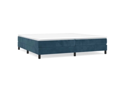 Box Spring Bed, Box Spring Beds Vidaxl Azul Veludo (200 X 200 Cm)