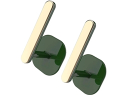 2 Ganchos De Parede Multifuncionais, Sem Necessidade De Furar, Plástico, Verde, Design Exclusivo
