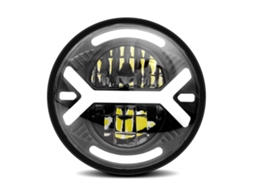 Farol Moto Led 5.75 Polegadas Ip67 Drl Sinal Luz Baixa Alta