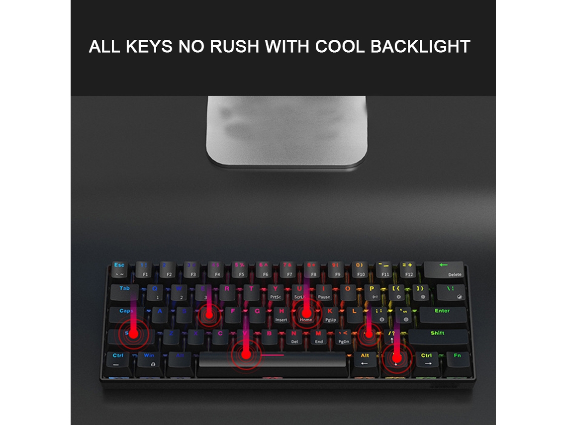 Teclado Mecânico LAXISCREED Fio/bluetooth