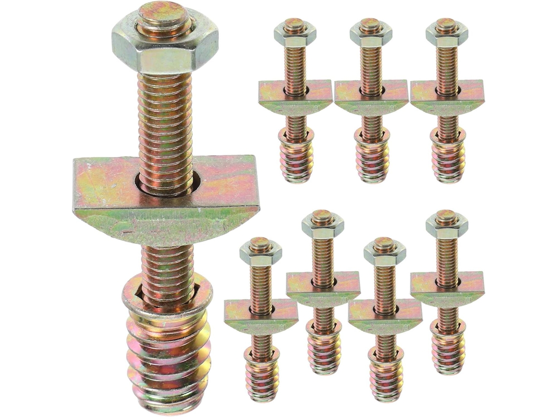 Kit De Reparo De Rosca De Ferro M8 Com 8 Peças E Arruelas Semicirculares.