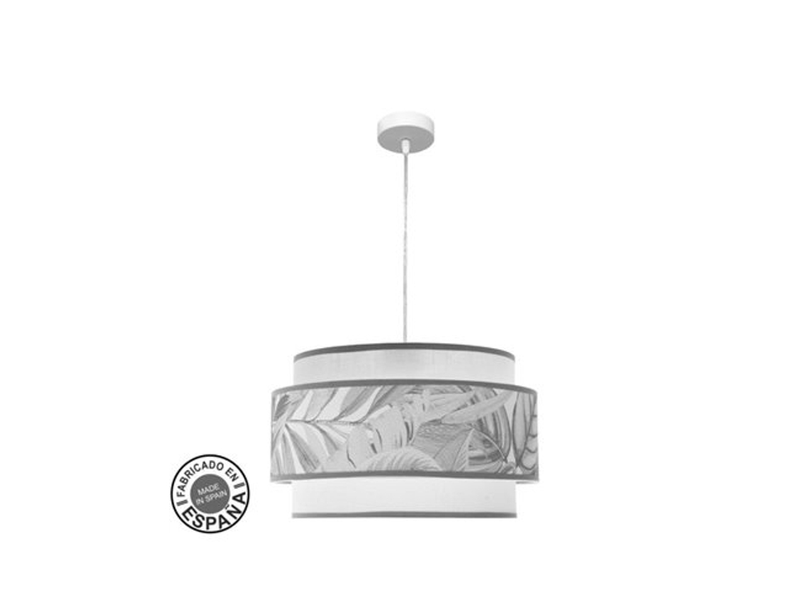 3p Pingente Camarões 3xe27 Branco/cinza Regx50x50 Cm Fabrilamp