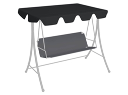 Vidaxl Toldo Suplente P/ Baloiço De Jardim 150/130x105/70 Cm Preto
