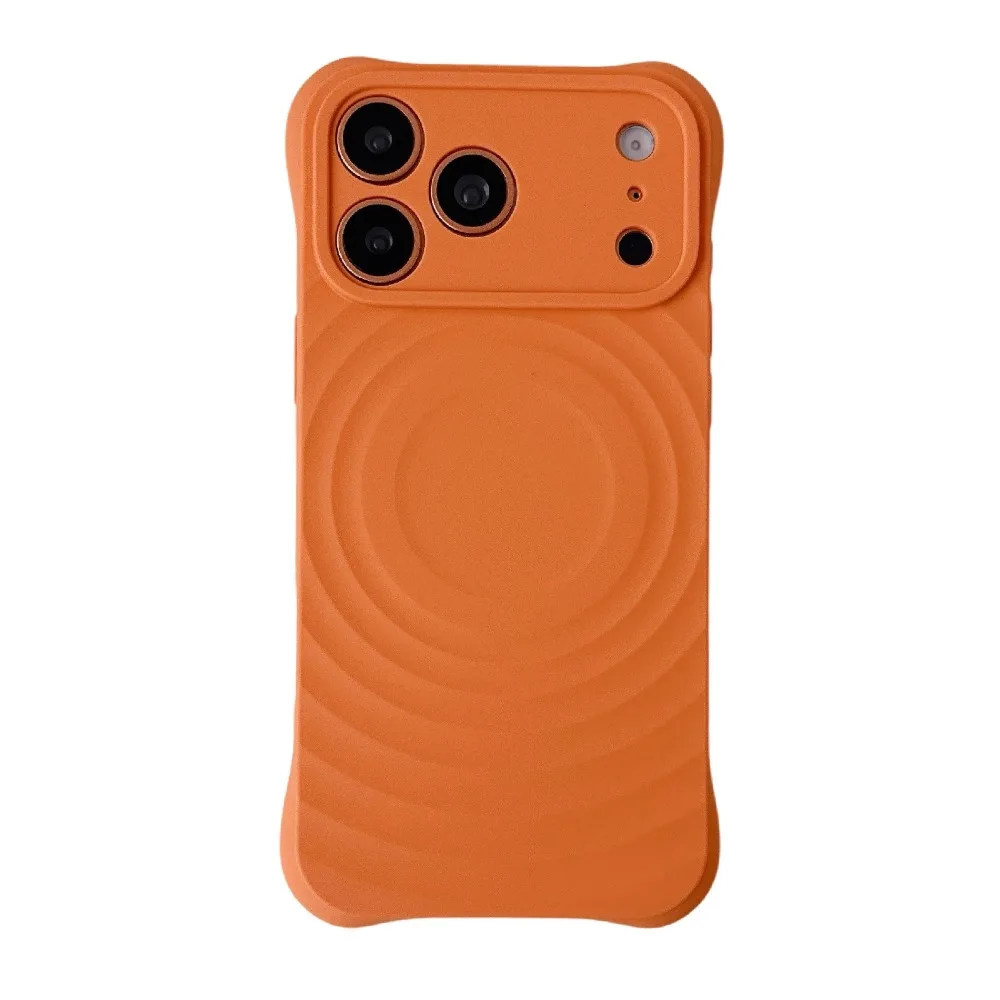 (laranja, Iphone 15 Pro Max) Capa Para Celular Com Carregamento Magnético, Feita De Silicone Líquido, Capa Protetora À Prova De Quedas.