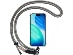 Capa Para Iphone 17, Transparente E Resistente A Impactos, Com Alça Removível.
