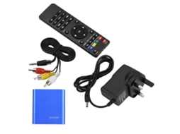 Mini Reprodutor de Mídia Hd com Som Estéreo e Vídeo 1080p, Saída Hdmi Av Plugue do Reino Unido CHABERLU