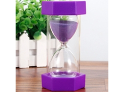 Ampulheta Para Controlo Visual Do Tempo, Duração 5/10/15/20/30 Minutos, Acabamento Roxo, Para Cozinha, Sala De Aula, Jogos E Escritório