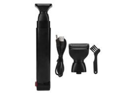 Afeitadora Eléctrica De Pelo Para Espalda Recargable Usb Plegable Depilador Corporal De Doble Cara